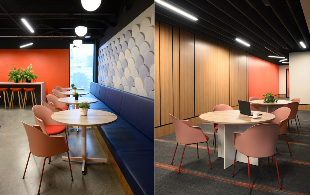 Espacio de trabajo con iluminación natural y diseño ergonómico por Arso Design Group