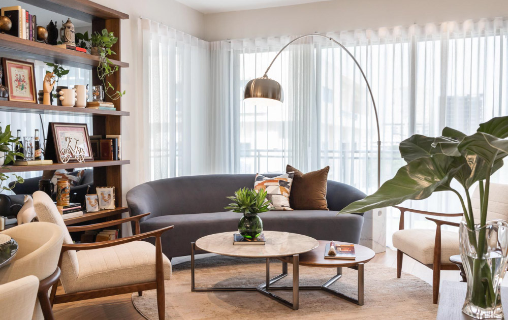 Espacio residencial con decoración cálida y contemporánea diseñado por Arso Design Group