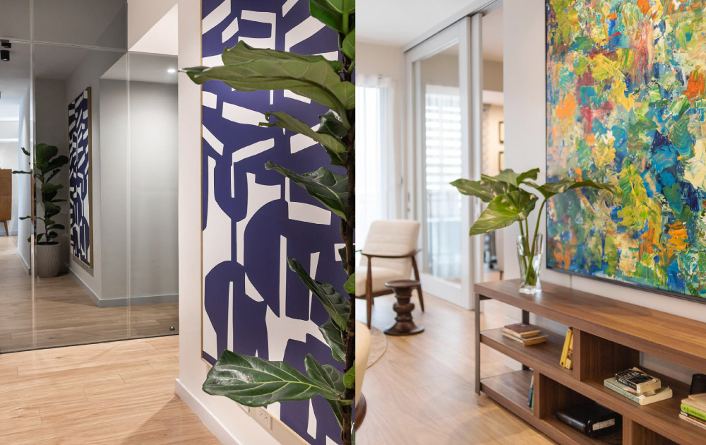 Espacio residencial con decoración cálida y contemporánea diseñado por Arso Design Group